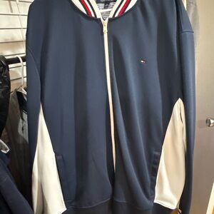 Tommy Hilfiger Blue and Cream Track Jacket